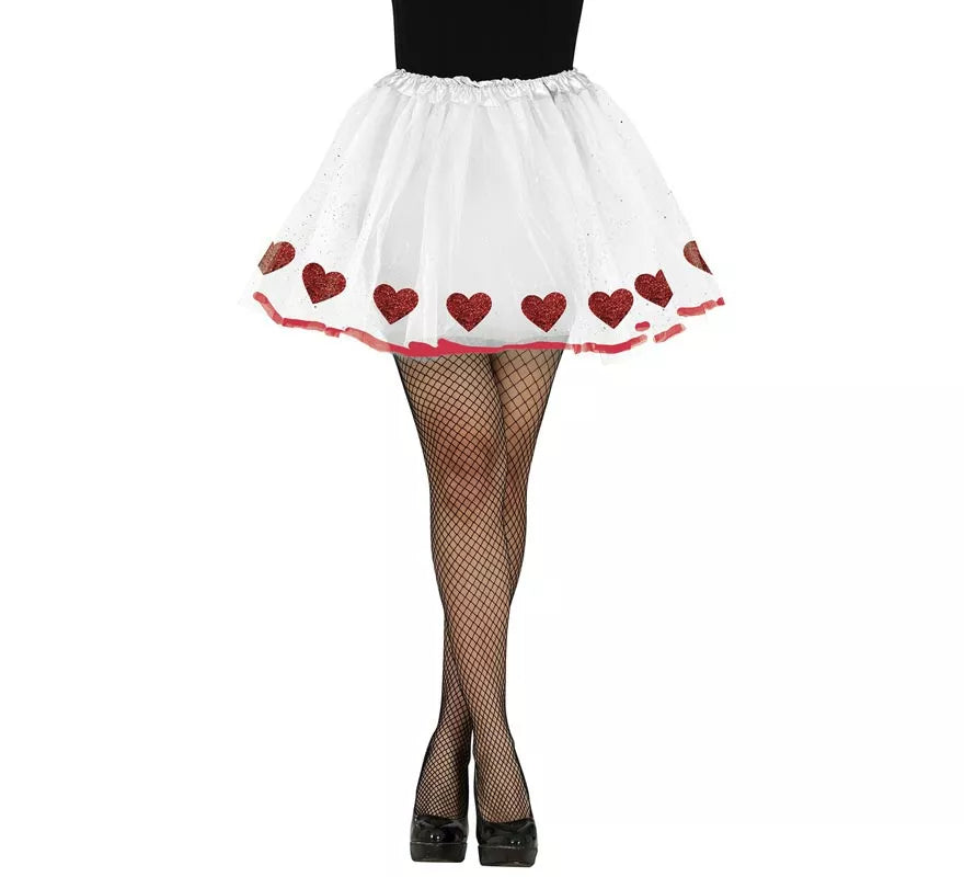 Tutú de Corazones de 40 cm para mujer