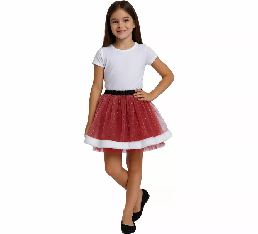 Tutú de Mamá Noel infantil 30 cm
