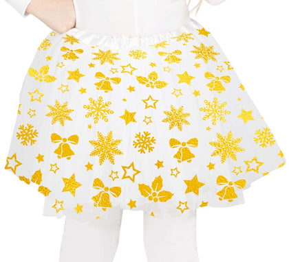 Tutú Estrellas doradas infantil de 30 cm