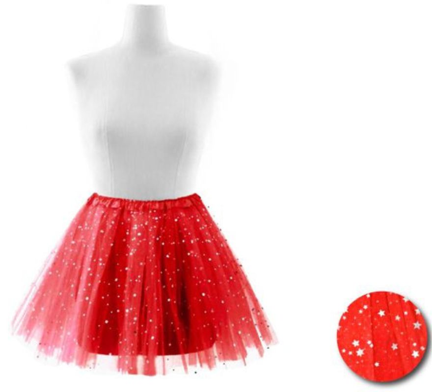 Tutú Estrellas en varios colores para mujer de 40 cm