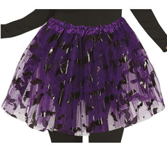 Tutu lilás com morcegos de 40 cm