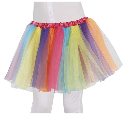 Tutú Multicolor Infantil de 12 cm de largo