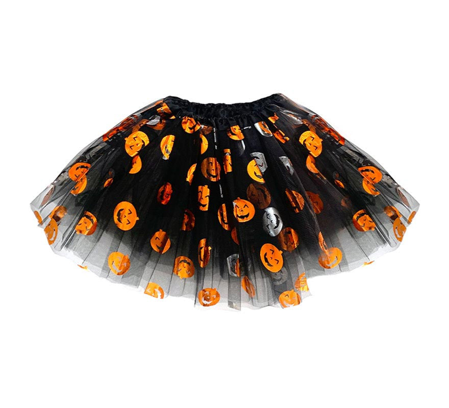 Tutú negro con Calabazas de 40 cm