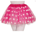 Tutú rosa con Topos de 30 cm infantil