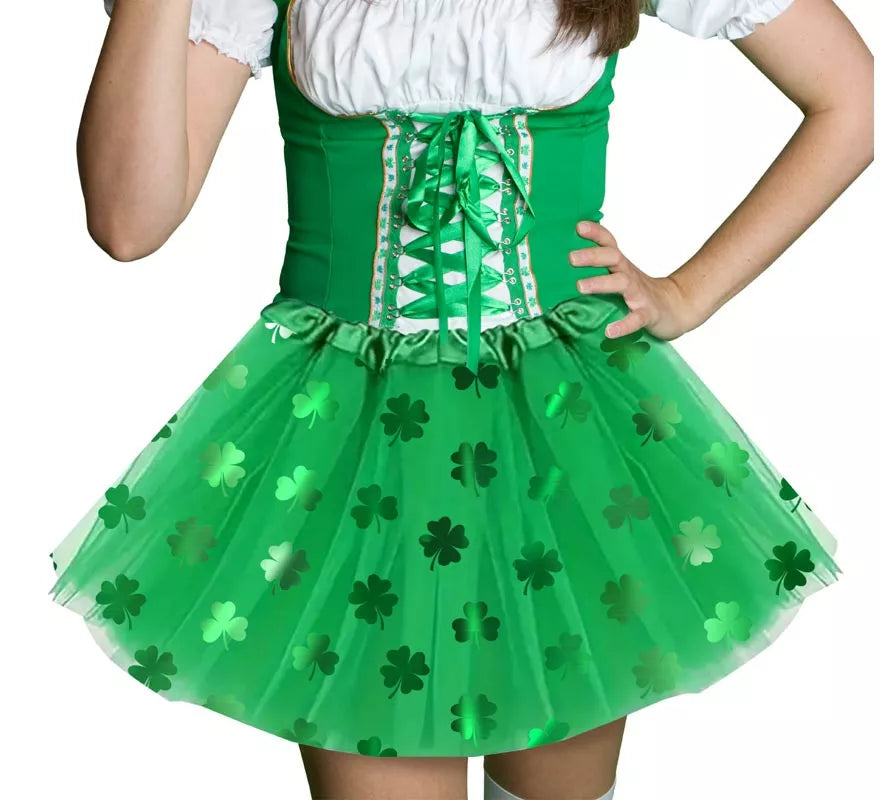 Tutú San Patrick de 40 cm para mujer