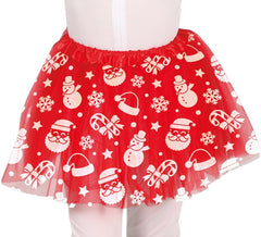 30 cm children's red Santa Claus tutu