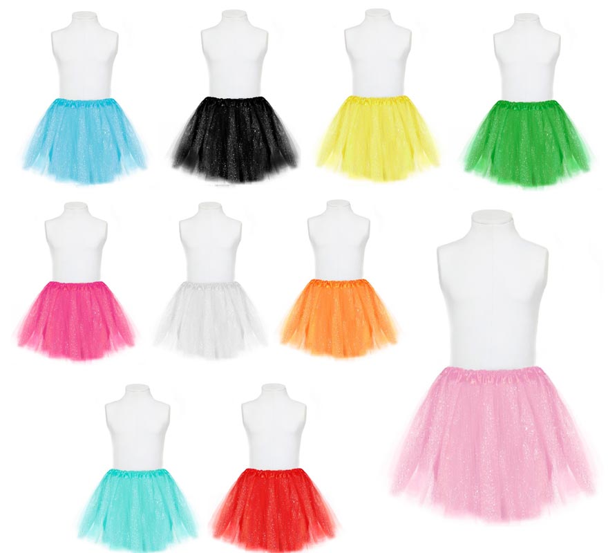 Tutú Topitos en varios colores de 30 cm infantil