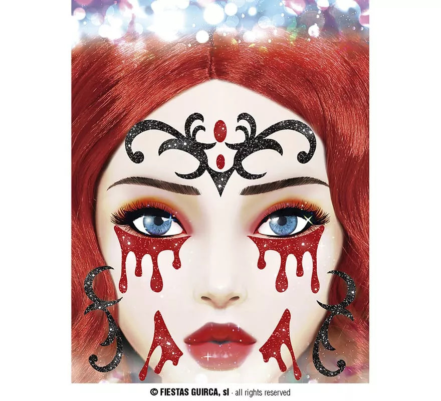 Brillantina Facial de Vampiro de 20x20 cm