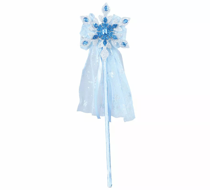 Translation missing: en.Varita Azul con Estrella y Velo de 35 cm