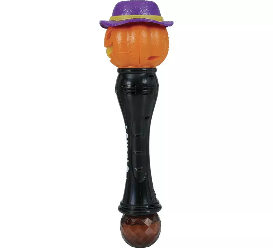 Varita Calabaza Pompas con Luz y Sonido de 32 cm