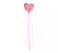 Varita de Princesa Corazón brillo rosa de 36 cm