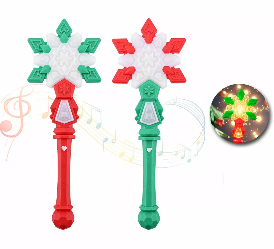 Translation missing: en.Varita Mágica de Copo de Nieve con Luz y música en colores surtidos