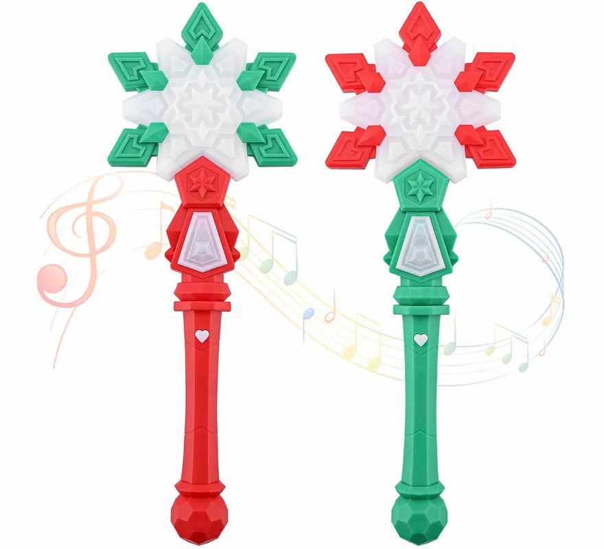 Translation missing: en.Varita Mágica de Copo de Nieve con Luz y música en colores surtidos