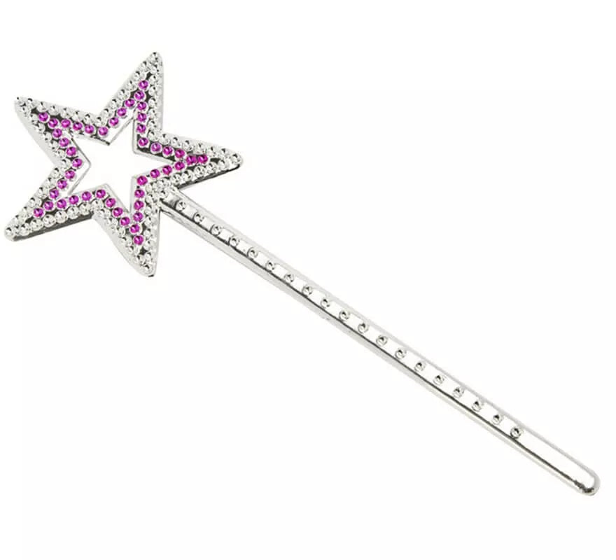 Translation missing: en.Varita pequeña con Estrella Rosa de 23 cm