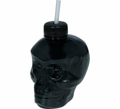 Skull Glass with 14 cm Straw