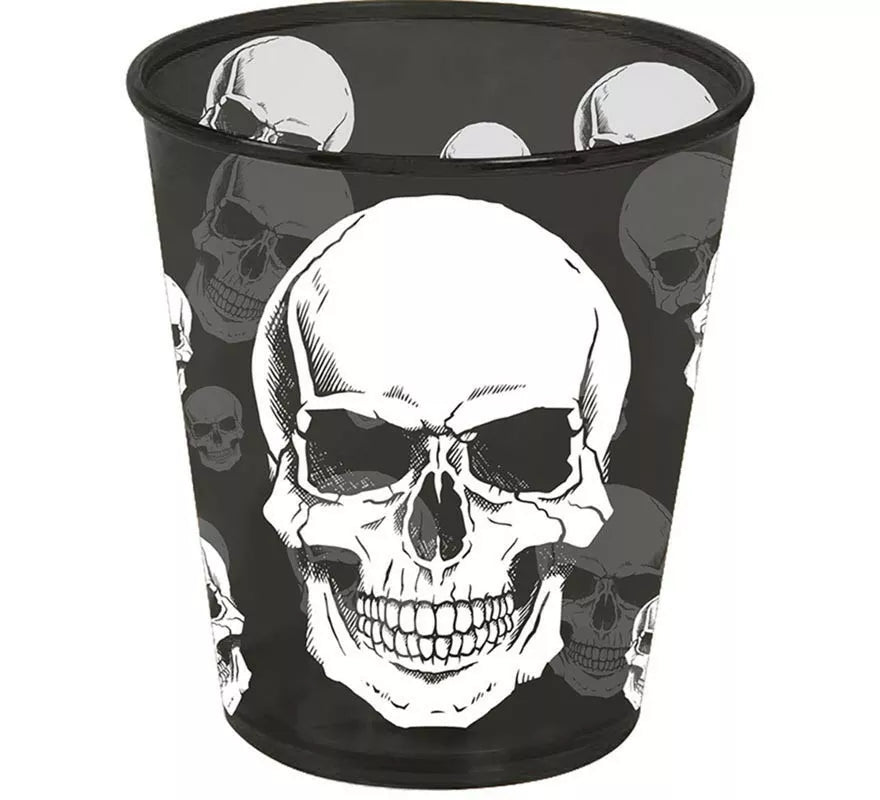 Vaso Calavera de plástico de 9x10 cm
