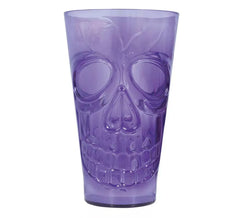 Lilac Skull Glass 9x15 cm