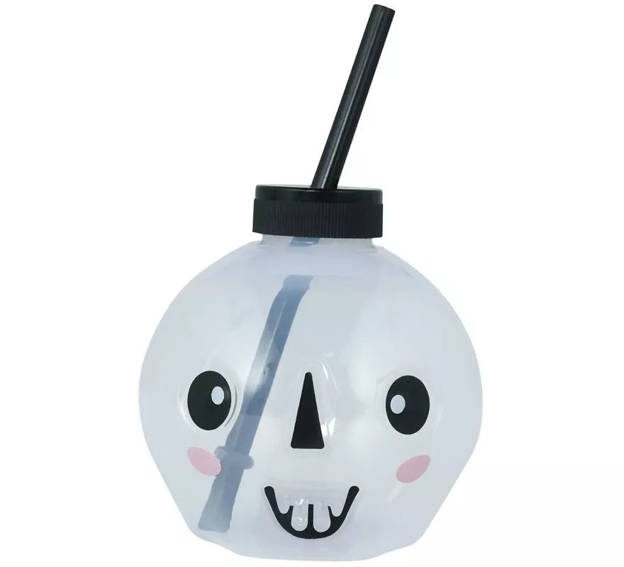 Translation missing: en.Vaso con Pajita Calavera con iluminación LED de 17 cm