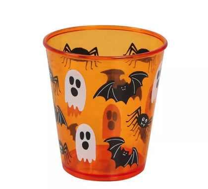 Vaso de Halloween Naranja de 10 cm
