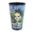 Vaso Día de la Muerte de plástico de 10,5x7,5x18 cm