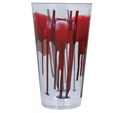 Vaso Transparente con Sangre de 15 cm