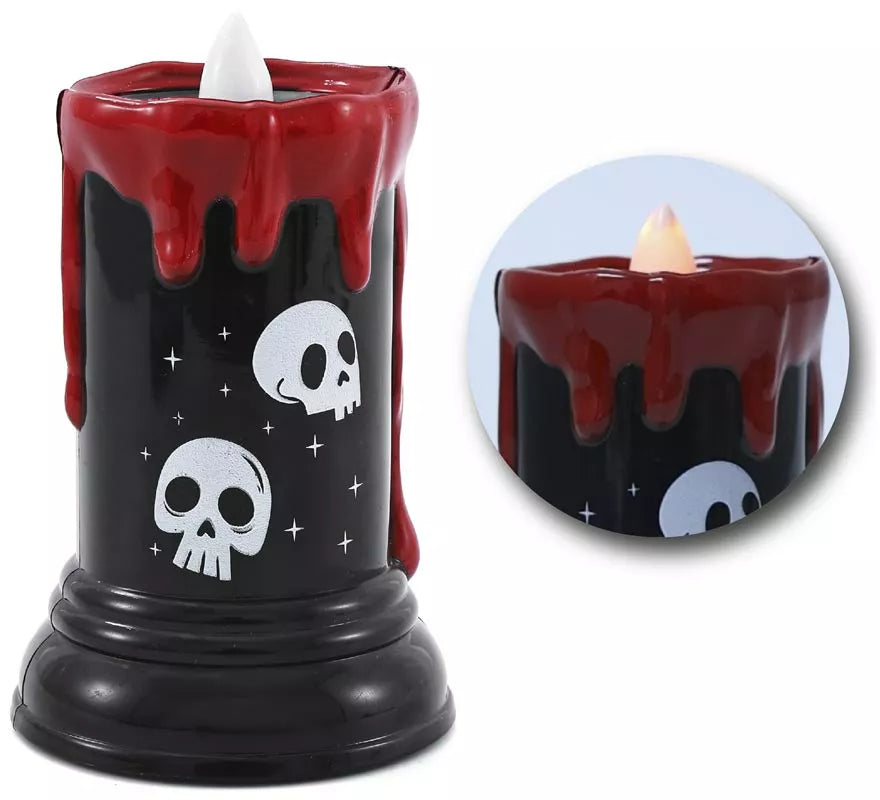 Vela Calavera con Luz y Música