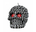 Vela Calavera negra de 10 cm