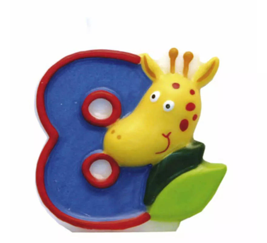 Translation missing: en.Vela de Animal del Safari con el número 8