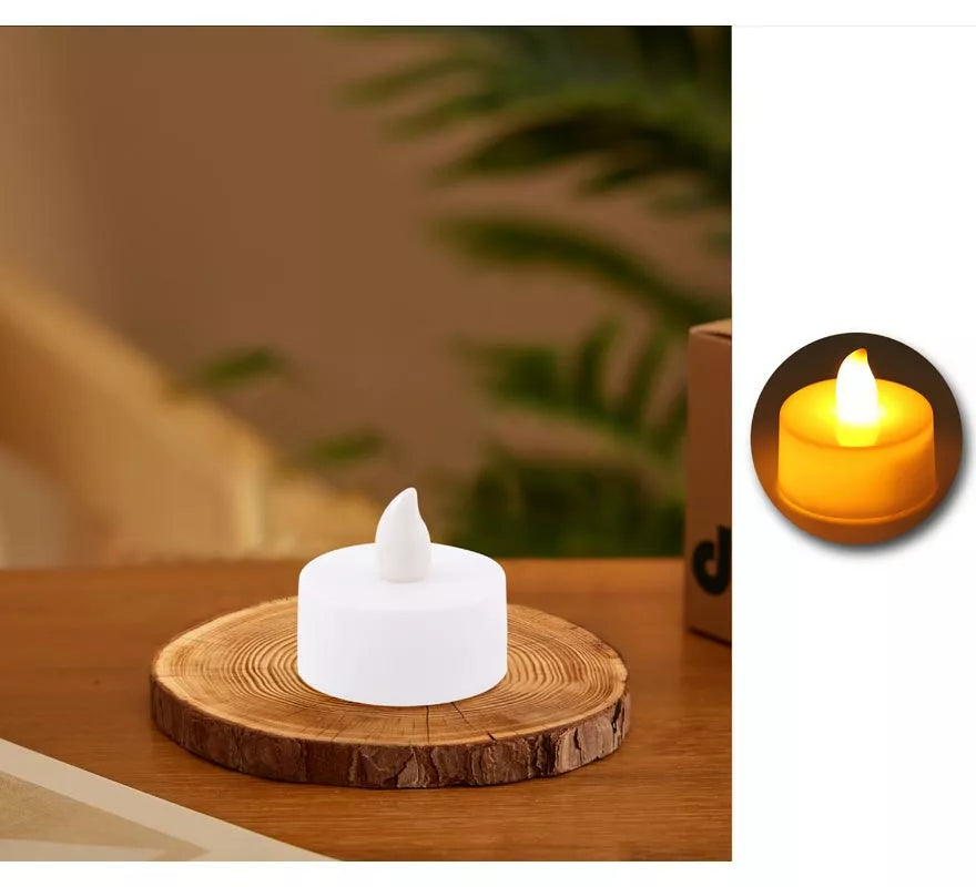 Vela de Te Blanca de 4 cm