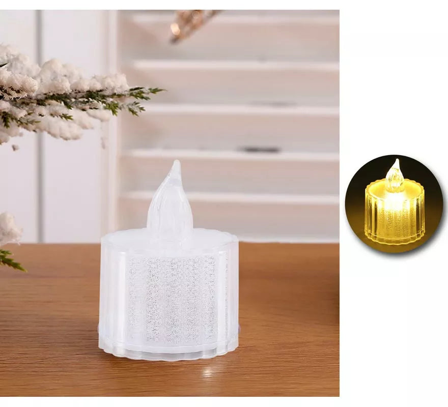 Vela de Te Fantasía blanca de 5 cm