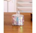 Vela de Te Fantasía plata de 5 cm