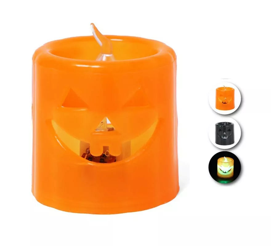 Translation missing: en.Vela Halloween con luz en surtido de colores de 5x45 cm