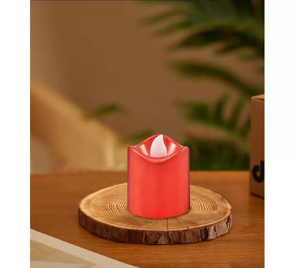 Vela Metalizada rojo de 4 cm