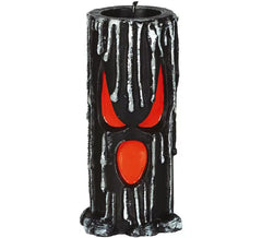 Black Candle with Face of 15x6 cm
