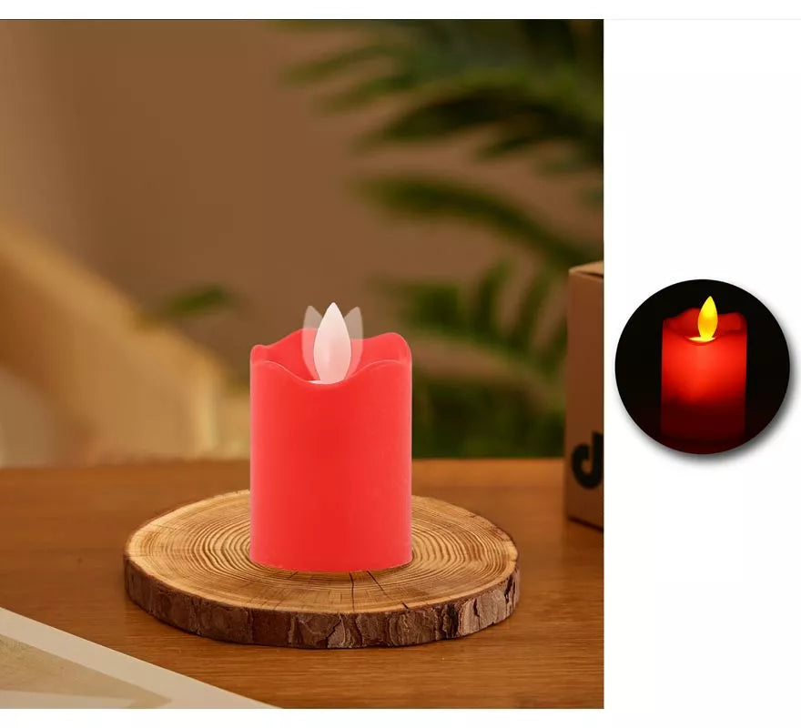 Vela Oscilante roja de 7 cm