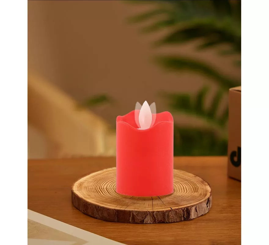 Vela Oscilante roja de 7 cm