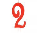 Vela Roja Nº 2 de 12 cm