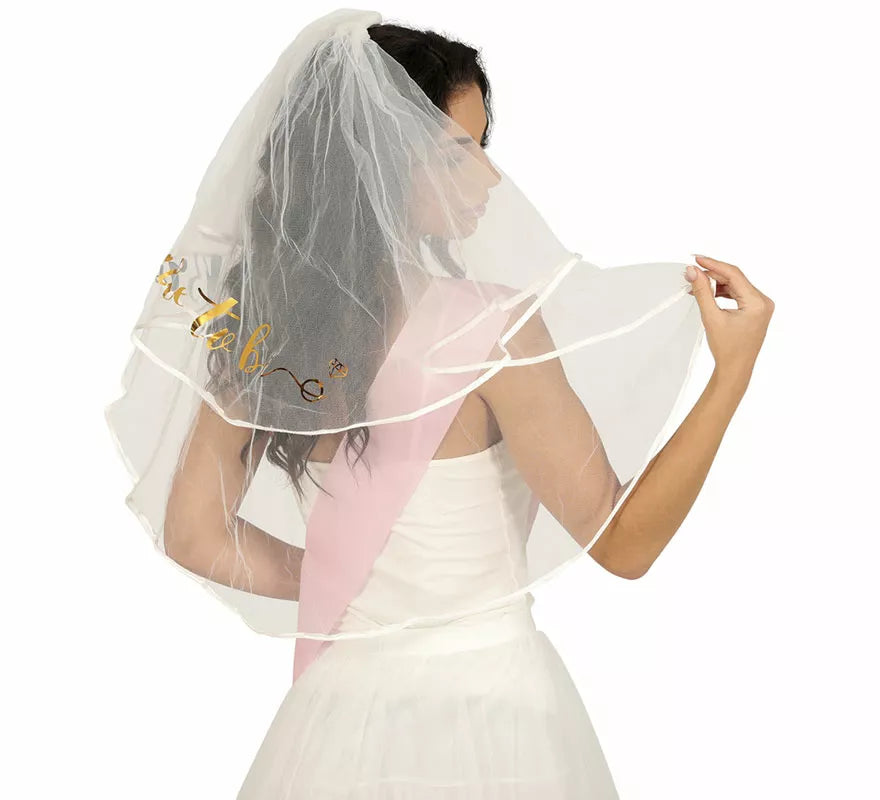 Velo de Novia Bride To Be de 70 cm