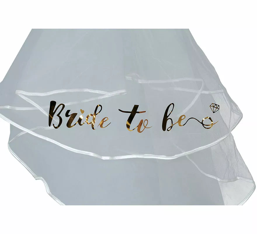 Velo de Novia Bride To Be de 70 cm