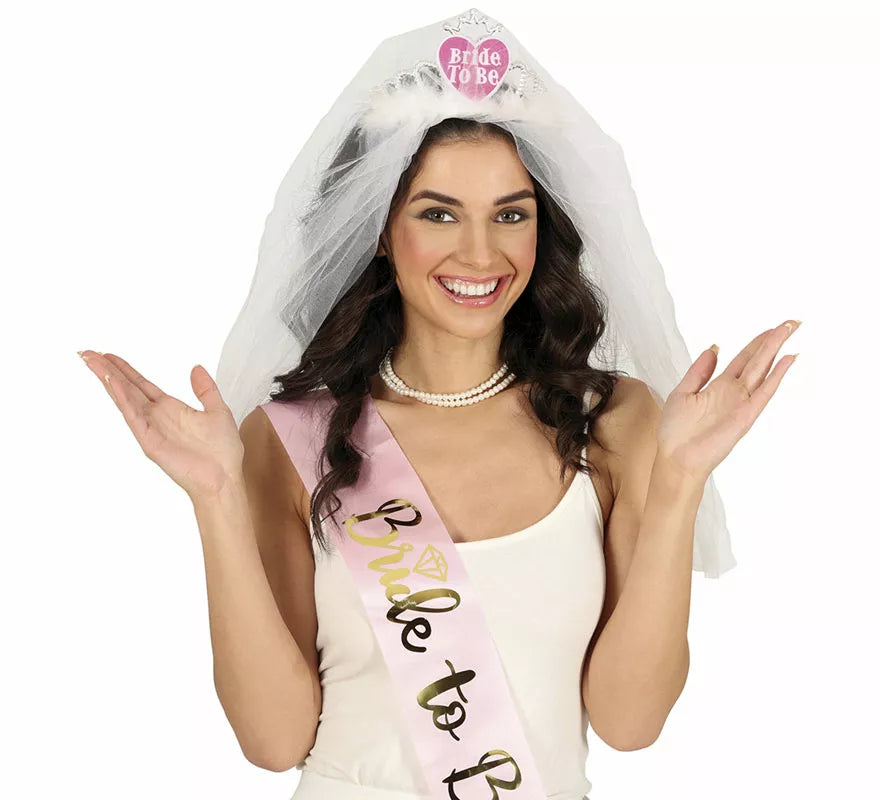 Velo de Novia con Diadema corazón