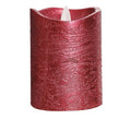 Velón Rojo Led 10 cm. Funciona con Pilas