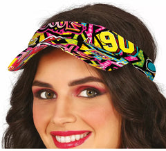 Adult 90s print visor