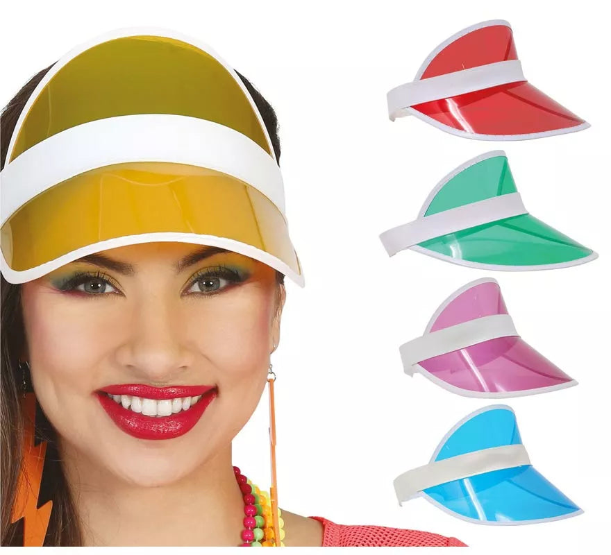 Viseras Transparentes en Colores Surtidos
