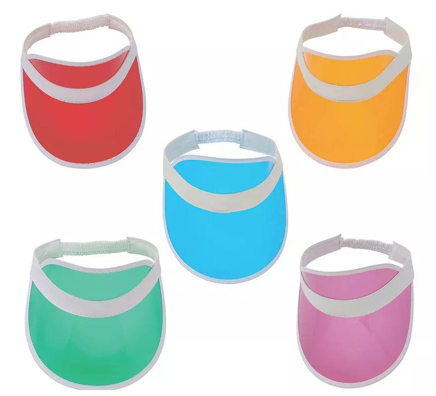 Viseras Transparentes en Colores Surtidos