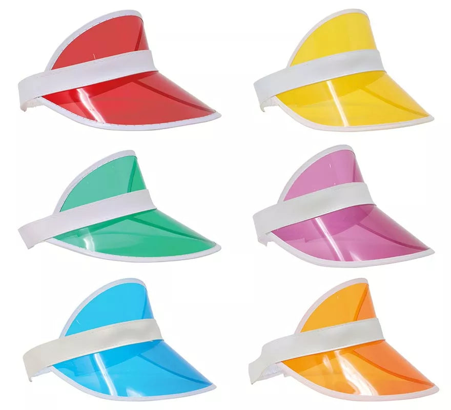 Viseras Transparentes en Colores Surtidos