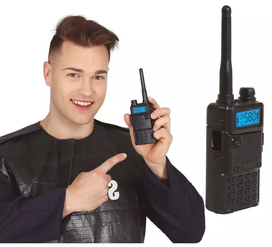 Translation missing: en.Walkie-Talkie Negro de 20 cm