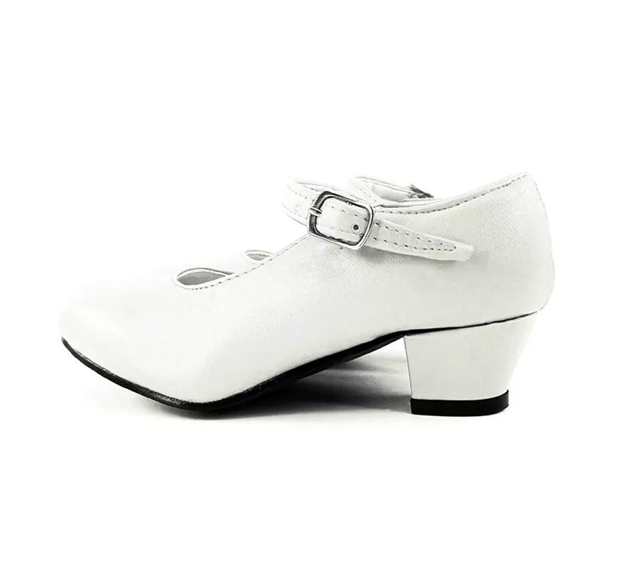 Zapato Sevillana con tacón Blanco en números del 22 al 41