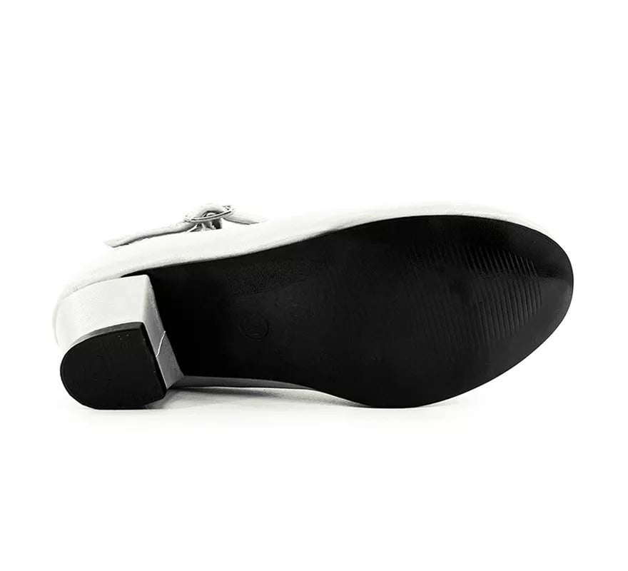 Zapato Sevillana con tacón Blanco en números del 22 al 41