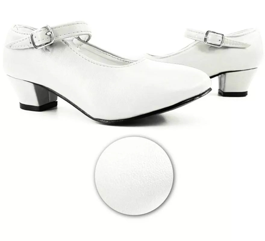 Translation missing: en.Zapato Sevillana con tacón Blanco en números del 22 al 41