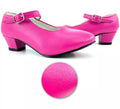 Zapato Sevillana con tacón Fucsia en números del 22 al 41